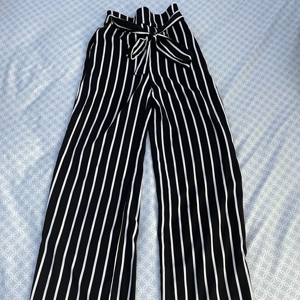 Striped trousers